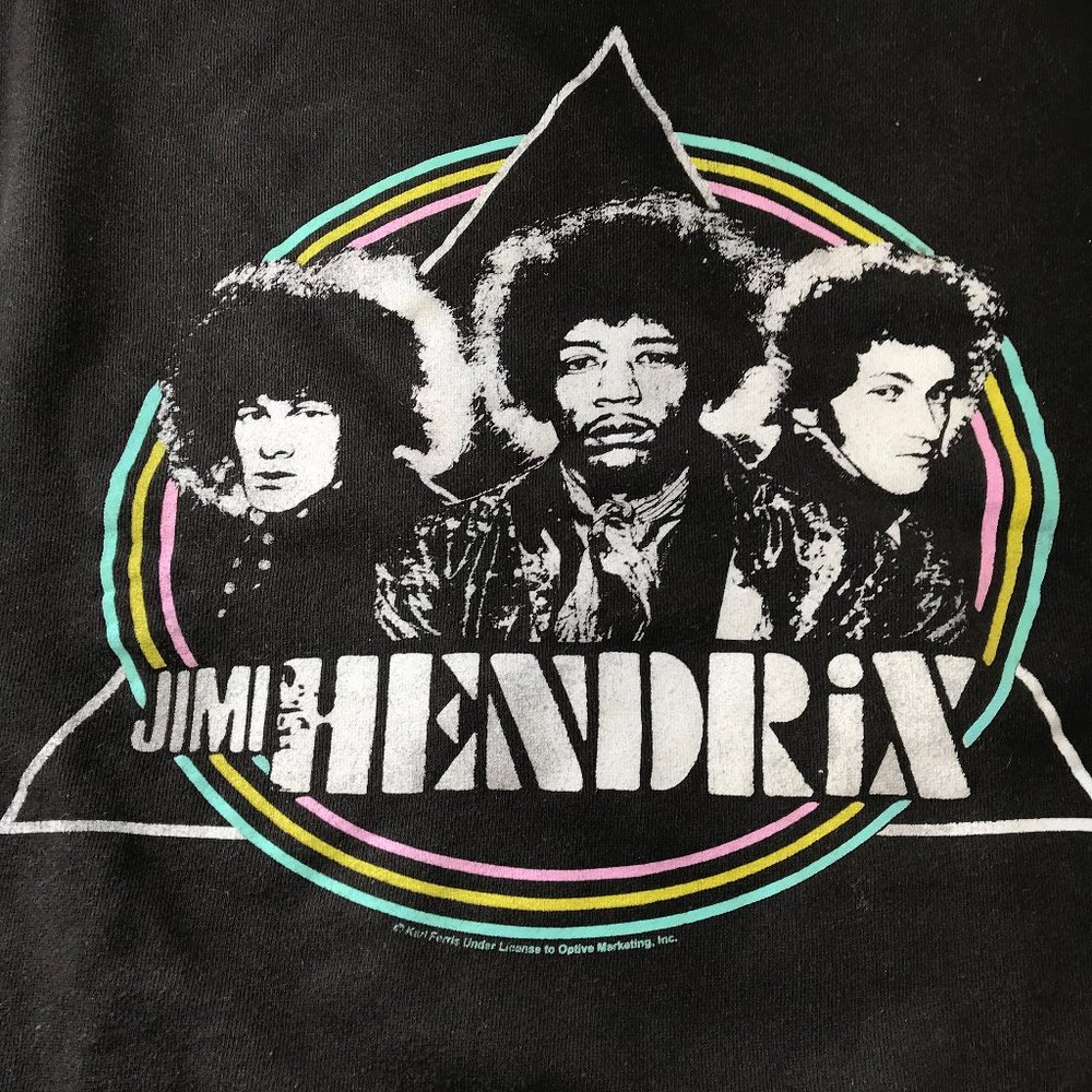 Jimmy Jimmie Hendrix Junk Food Tees Black Long Sleeve Sweatshirt Size Small - Picture 4 of 9